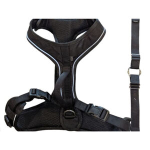 PetSafe EasySport Dog Harness Black White Adjustable Sizing Barely Used